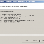 oraclexe11g install06 150x150 Instalando Oracle XE 11g no Windows XP 32b