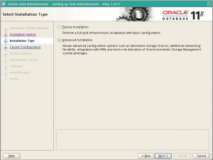 Vamos selecionar Advanced Installation, para customizarmos a nossa instalação do Oracle Grid. grid3 300x225 Vamos selecionar Advanced Installation, para customizarmos a nossa instalação do Oracle Grid.